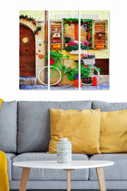 Tríptico Decorativo em MDF Multicolor – 70 x 50 cm (3 Peças, 20 x 50 cm cada, 3 mm) | Ref. 553BNC1603