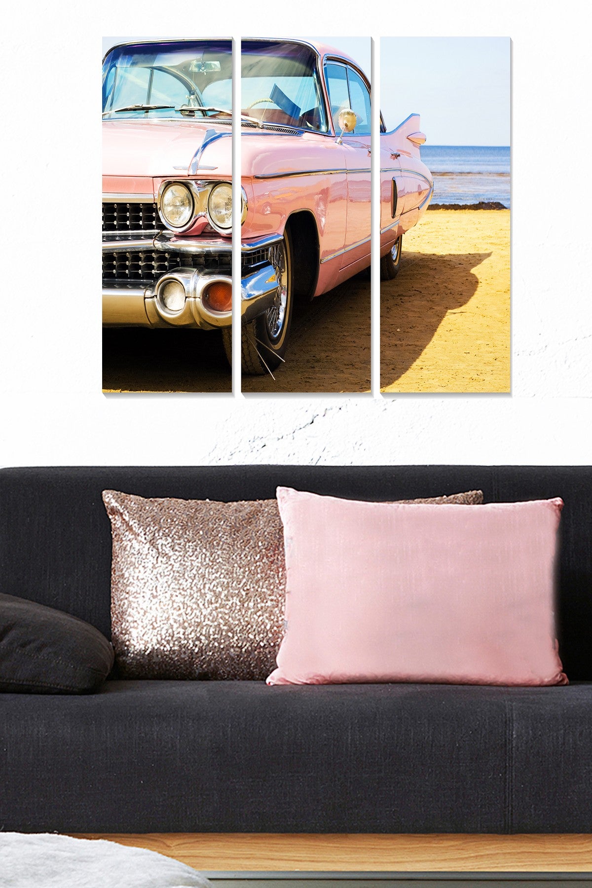 Conjunto de Quadros Decorativos em MDF Multicolor – 3 Peças (20x50 cm cada) | Tamanho Total 70x50 cm, Espessura 3 mm