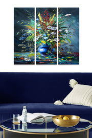 Quadro Decorativo em MDF – 3 Peças – Multicolor – 20x50 cm (cada), Total 70x50 cm, Espessura 3 mm (MDF17314117)