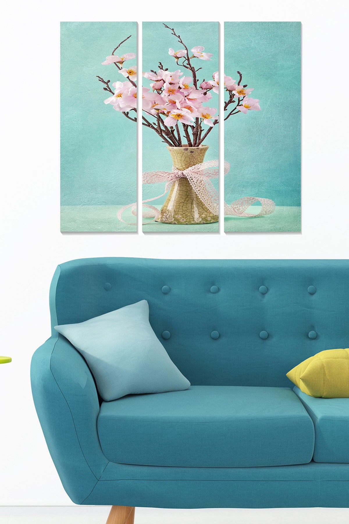 Quadro Decorativo em MDF Multicolor (Conjunto de 3 Peças) 20 x 50 cm cada, Total 70 x 50 cm