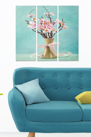 Quadro Decorativo em MDF Multicolor (Conjunto de 3 Peças) 20 x 50 cm cada, Total 70 x 50 cm