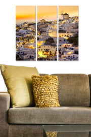 Conjunto de Quadros Decorativos em MDF Multicolor (3 Peças) – 20x50 cm cada, Total 70x50 cm – 100% MDF 3 mm – Ref. MDF176952950