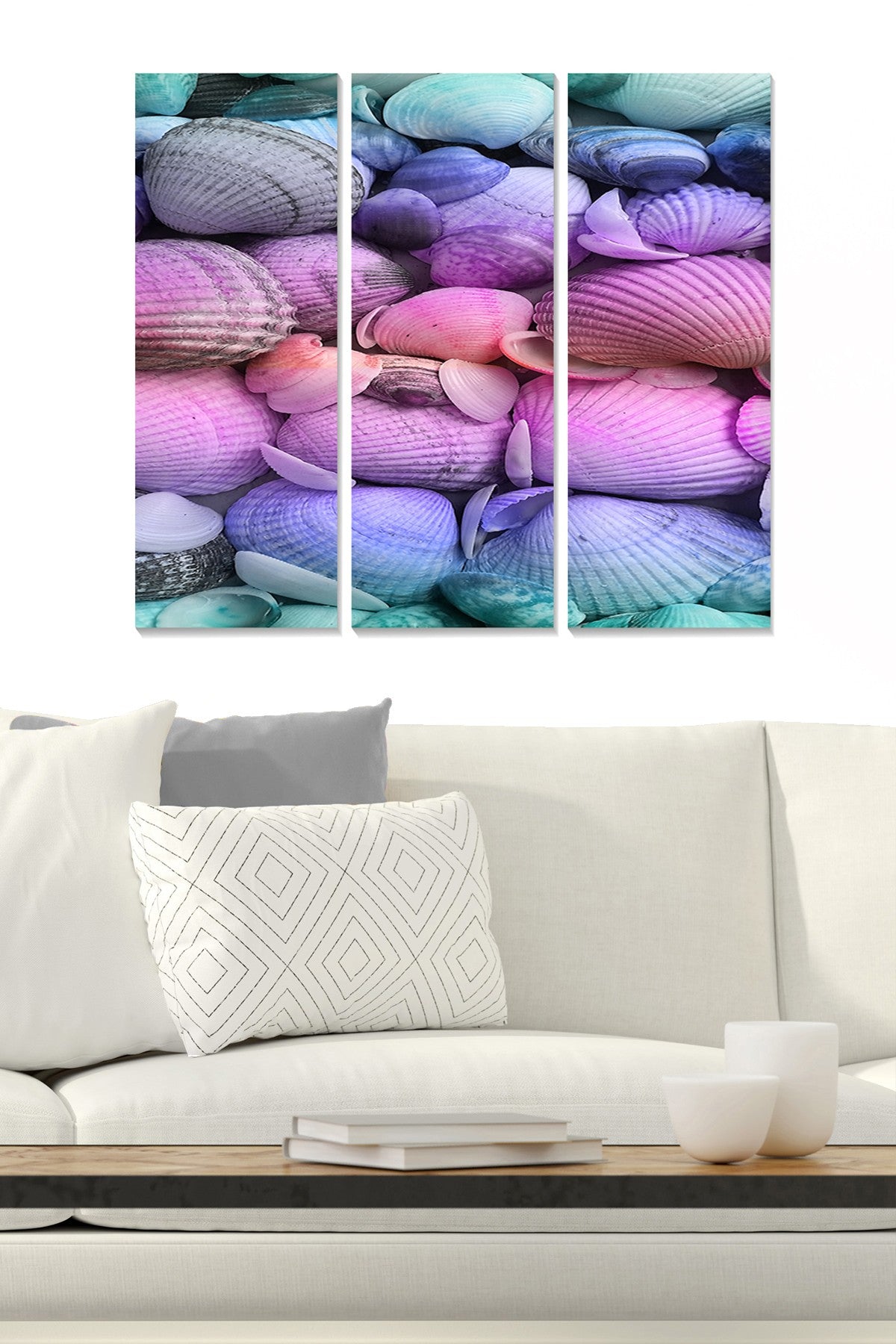 Quadro Decorativo em MDF – Conjunto 3 Peças Multicolor, 70x50 cm (MDF 3 mm)