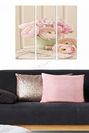 Conjunto de Quadros Decorativos em MDF Multicolor (3 Peças) – 20x50 cm cada, Total 70x50 cm, Espessura 3 mm