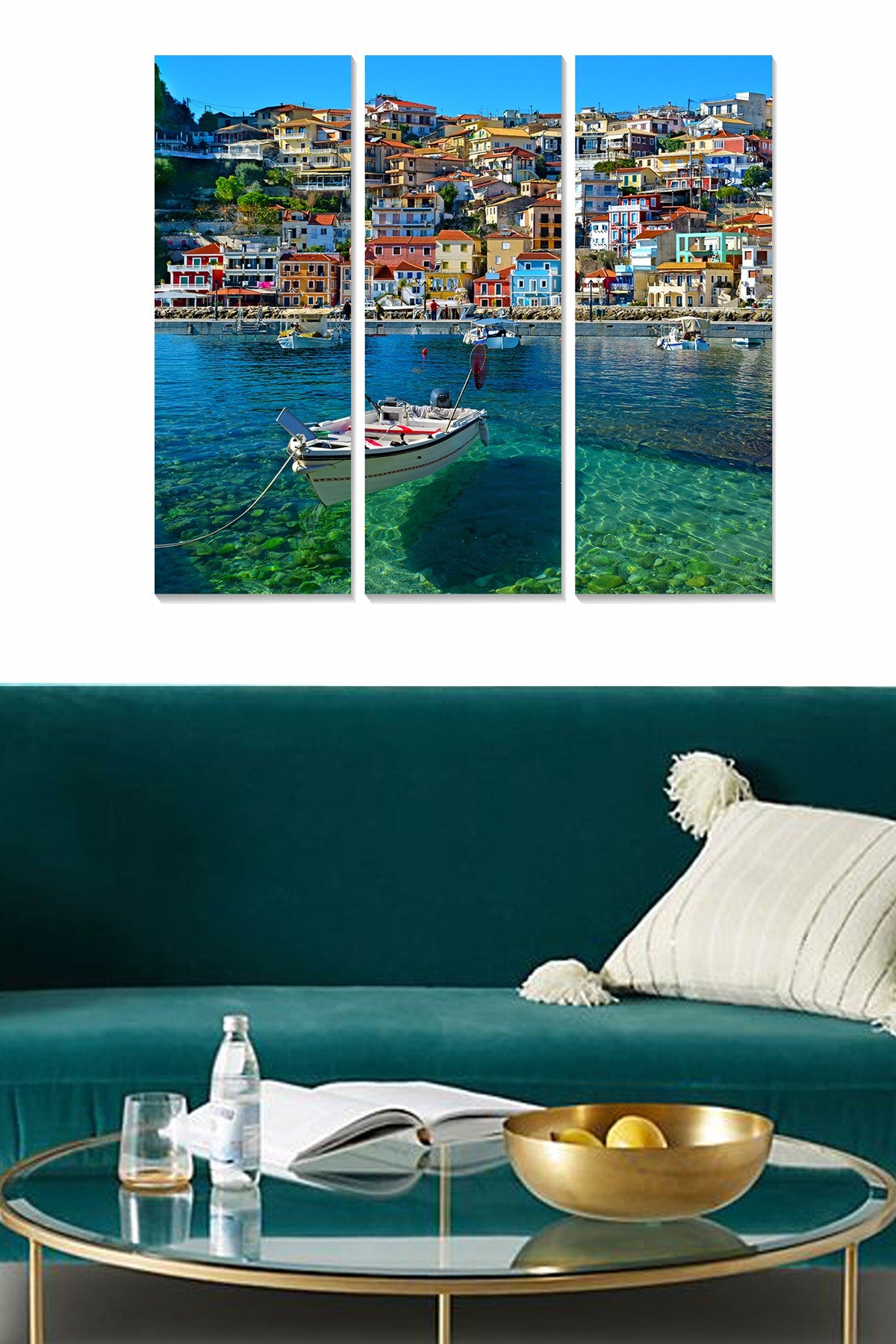 Tríptico Decorativo em MDF (3 Peças) Multicolor – 70x50 cm