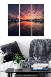 Quadro Decorativo MDF Multicolor – Conjunto 3 Peças (70 x 50 cm total, 3 mm)