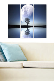 Quadro Decorativo em MDF Multicolor – Conjunto de 3 Peças (20x50 cm cada), Tamanho Total 70x50 cm, Espessura 3 mm