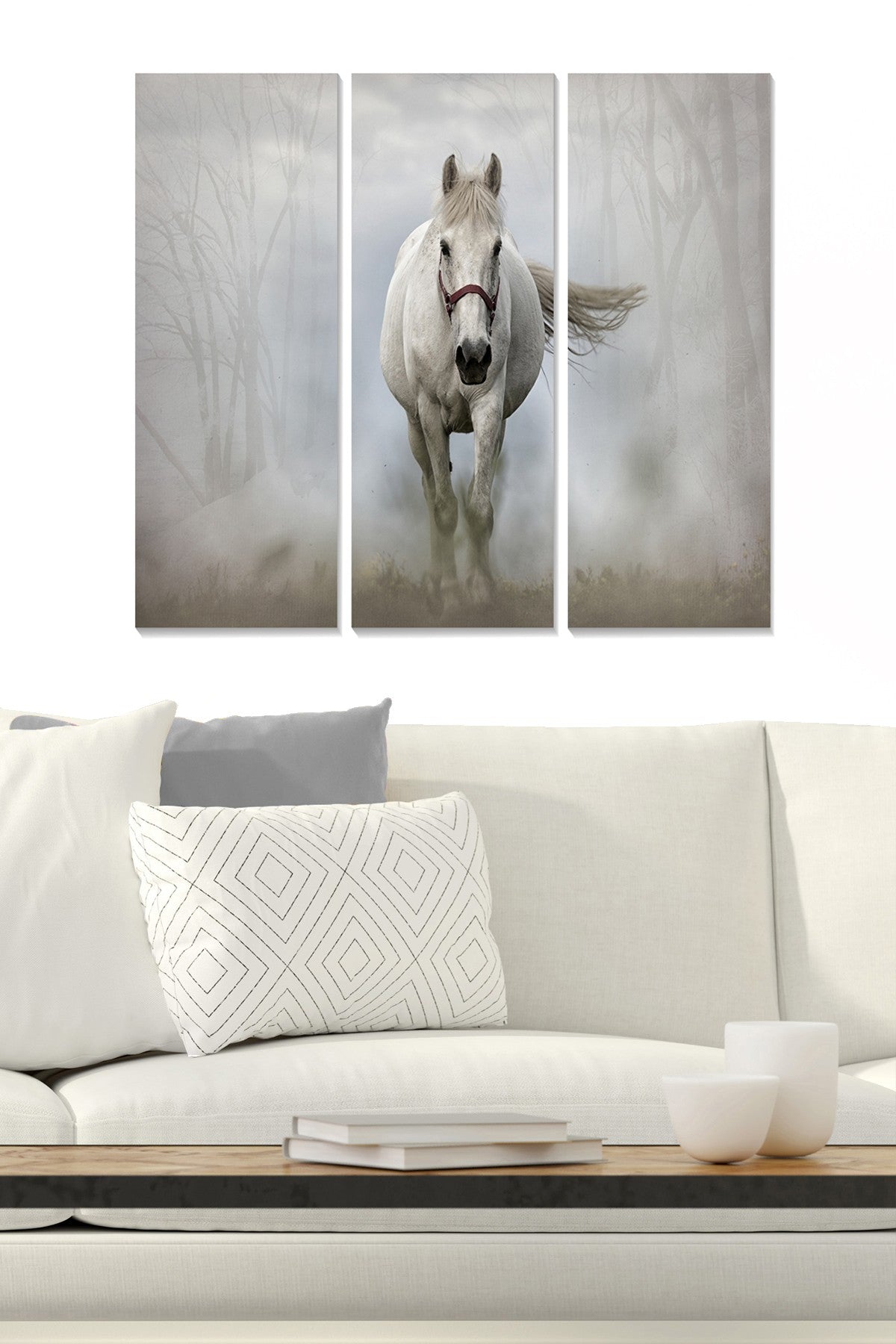 Tríptico Decorativo em MDF, Multicolor, 70x50 cm (3x 20x50 cm), 3 mm – MDF1864334