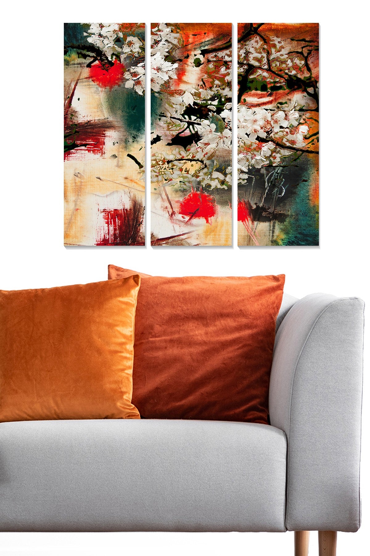 Quadro Decorativo em MDF (Conjunto de 3 Peças) Multicolor – 70 x 50 cm, 3 mm