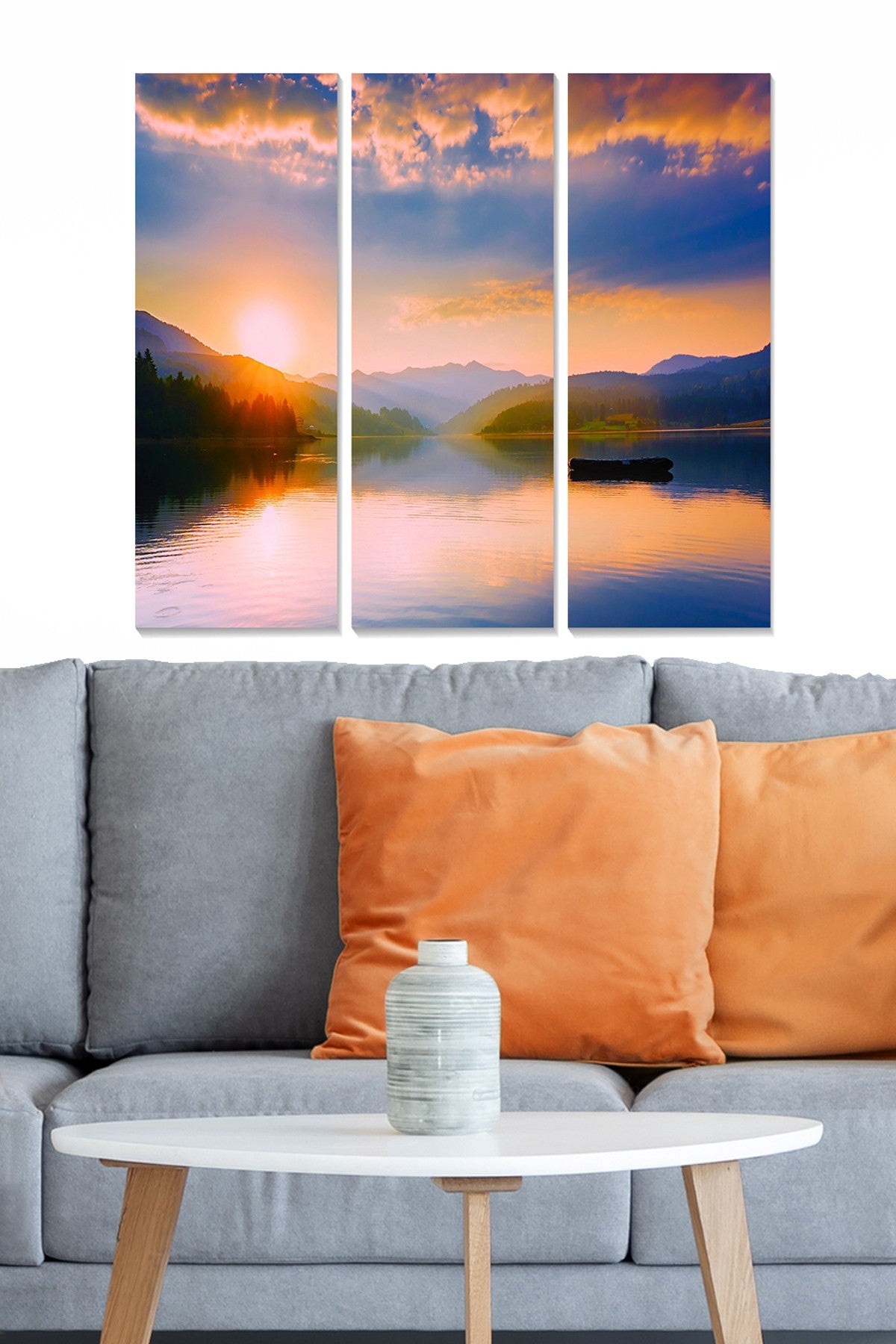 Quadro Decorativo em MDF Multicolor – Conjunto 3 Peças (20 x 50 cm cada) | Total 70 x 50 cm | MDF 3 mm