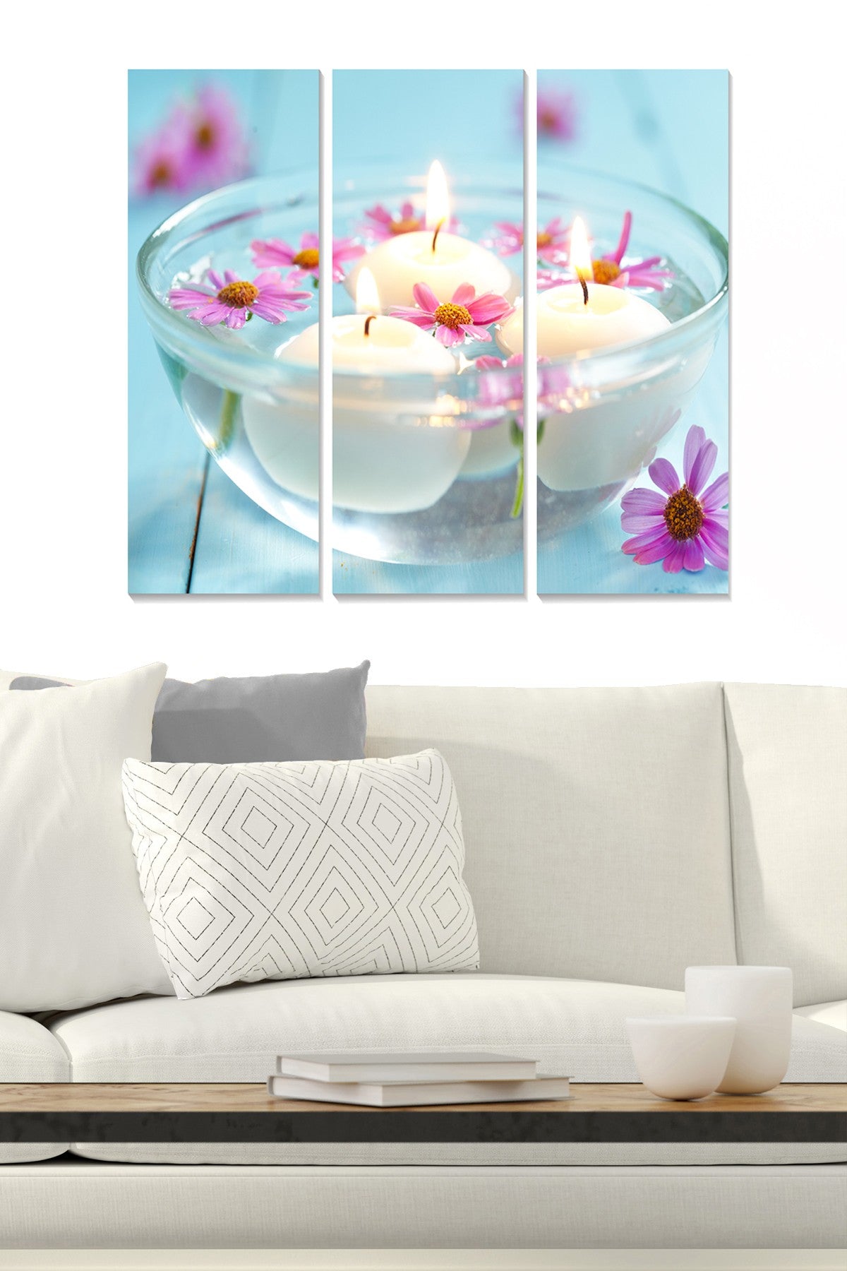 Quadro Decorativo Multicolor em MDF – Conjunto de 3 Peças (20 x 50 cm cada | Total 70 x 50 cm | Espessura 3 mm)