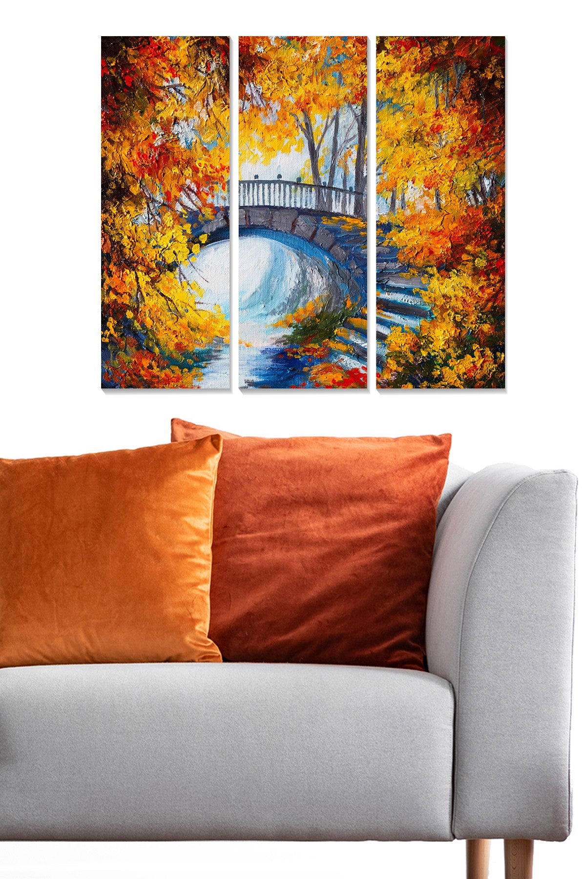 Tríptico Decorativo em MDF Multicolor – 70 x 50 cm (3 x 20 x 50 cm), Espessura 3 mm