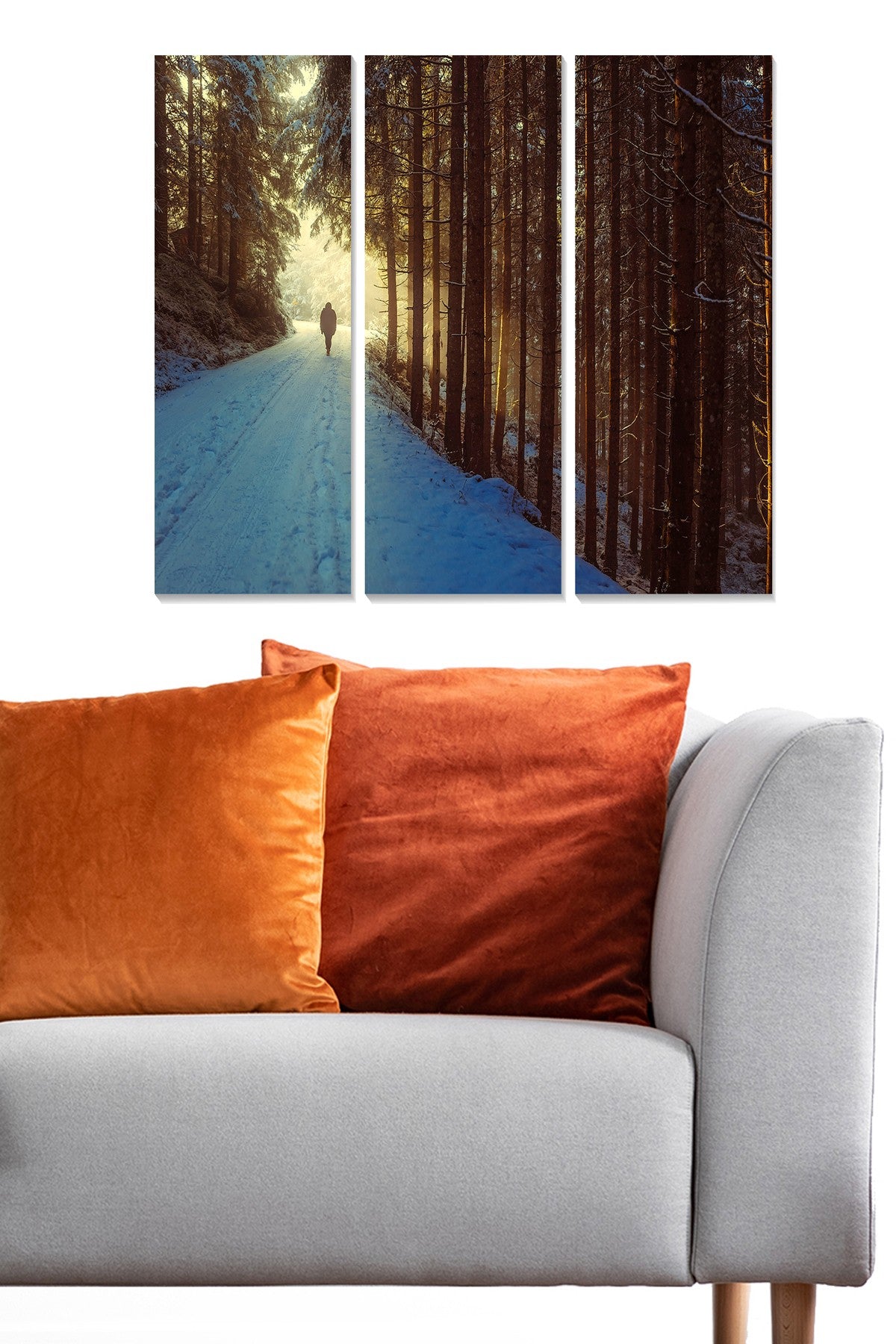 Conjunto de Quadros Decorativos em MDF Multicor (3 Peças) — 70 x 50 cm no total