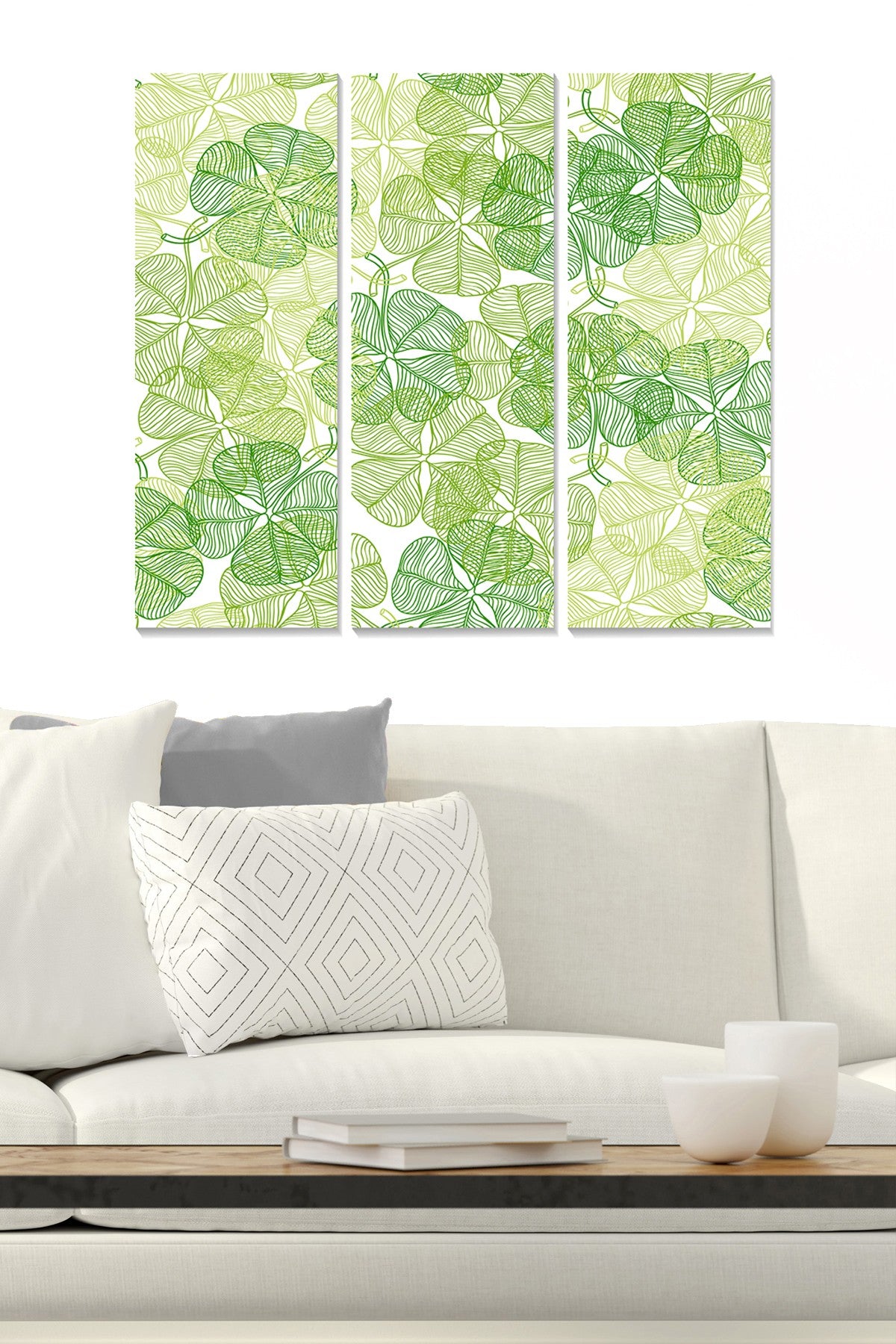 Tríptico Decorativo em MDF (100% MDF, 3 mm) – Multicolor, 20x50 cm cada (Total 70x50 cm) | MDF19380377