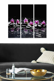 Quadro Decorativo em MDF Multicolorido – Conjunto de 3 Peças (20x50 cm cada), Tamanho Total 70x50 cm, Espessura 3 mm