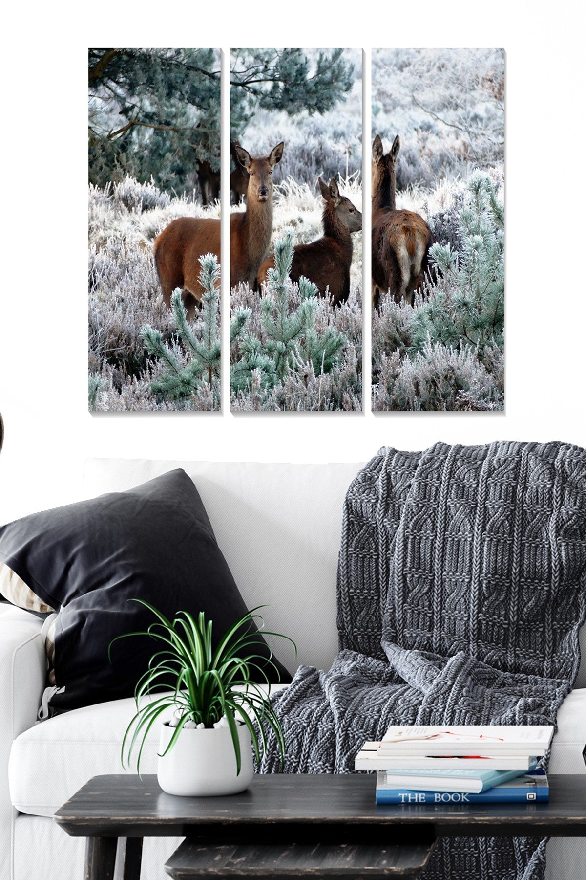 Quadro Decorativo Tríptico em MDF (3 Peças) Multicolor — 70 x 50 cm, Espessura 3 mm