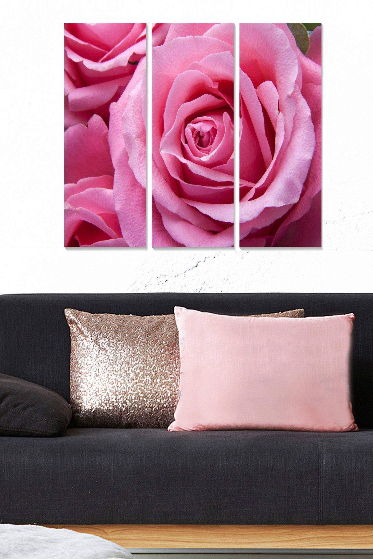 Conjunto de Quadros Decorativos em MDF Multicolor – 3 Peças, 70x50 cm