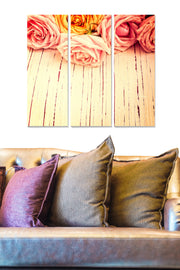 Conjunto de 3 Quadros Decorativos em MDF, Multicor — 20x50 cm cada (Total 70x50 cm), esp. 3 mm (MDF1960329)