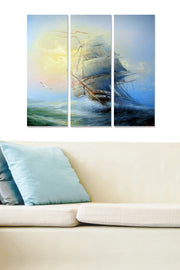 Quadro Decorativo em MDF Multicolor (3 Peças) – 20x50 cm cada, Total 70x50 cm – 100% MDF 3 mm – MDF1969969