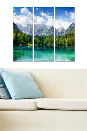 Quadro Decorativo em MDF Multicolor (Conjunto de 3 Peças) 70x50 cm | MDF 3 mm | Ref. MDF20087