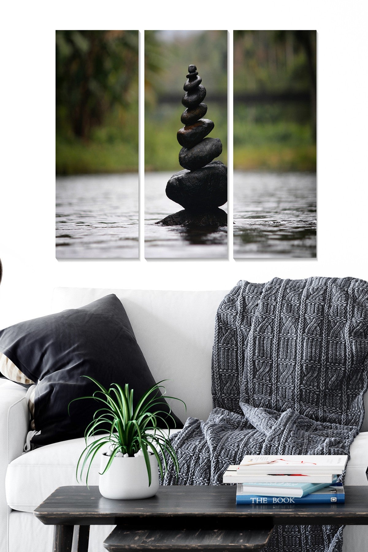 Quadro Decorativo em MDF Multicolor – Conjunto de 3 Peças, 70x50 cm, 100% MDF (3 mm)