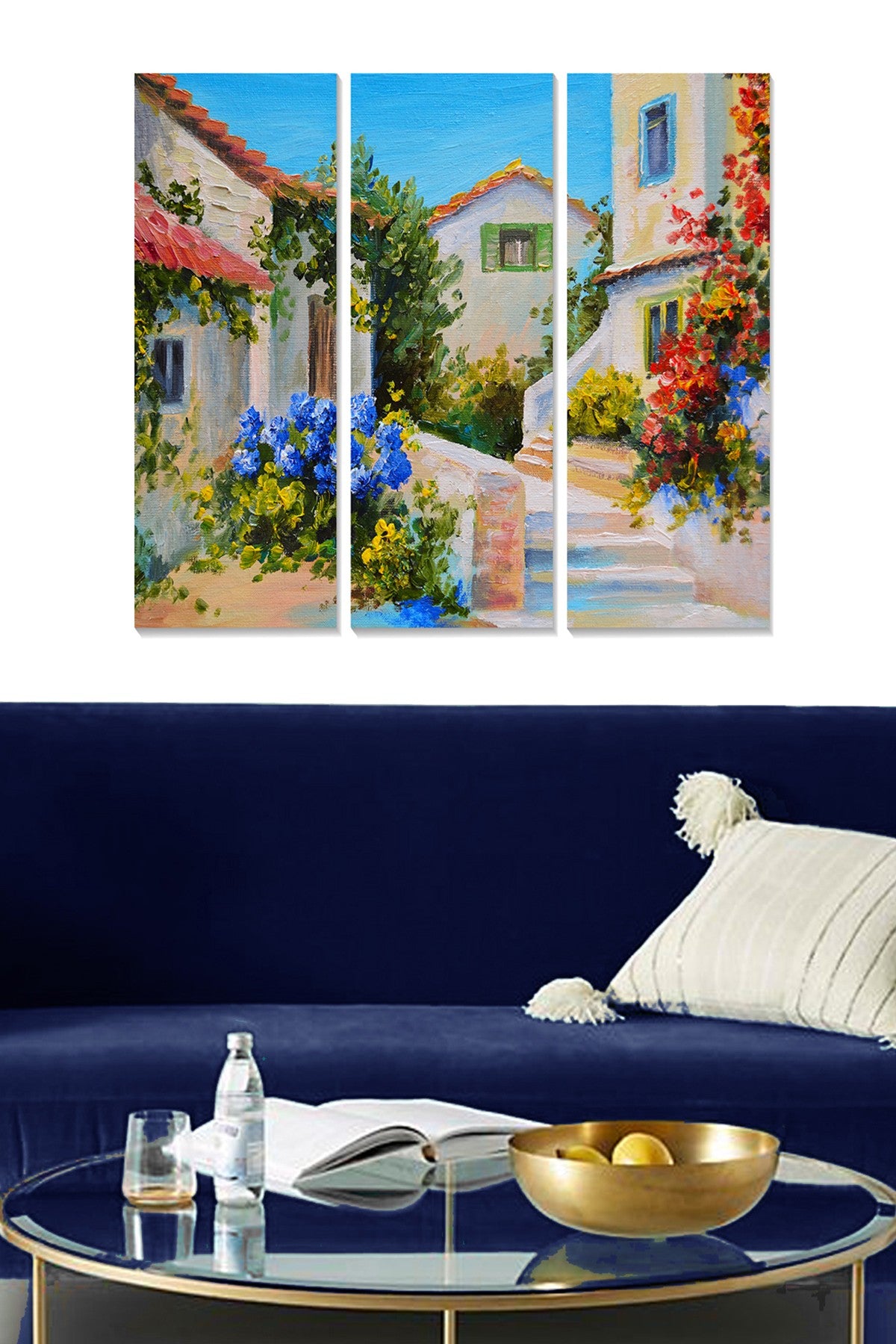 Conjunto de Quadros Decorativos em MDF Multicolor (3 Peças) 70x50 cm, 3 mm