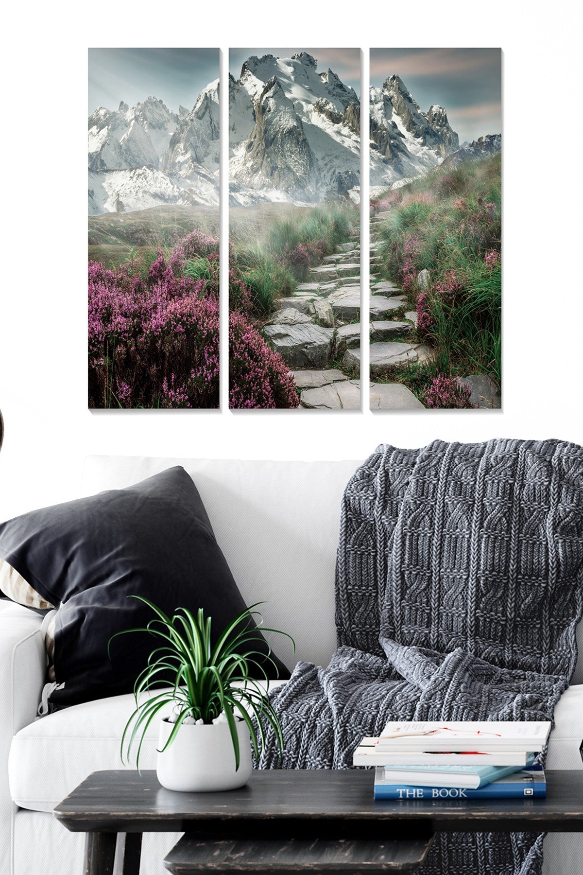 Quadro Decorativo em MDF Multicolor – Conjunto 3 Peças 70x50 cm (3x 20x50), 3 mm