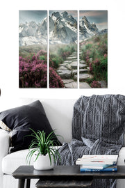 Quadro Decorativo em MDF Multicolor – Conjunto 3 Peças 70x50 cm (3x 20x50), 3 mm