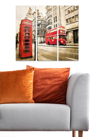 Quadro Decorativo em MDF Multicolor (Conjunto 3 Peças) – 100% MDF 3 mm, 20x50 cm cada, Tamanho Total 70x50 cm