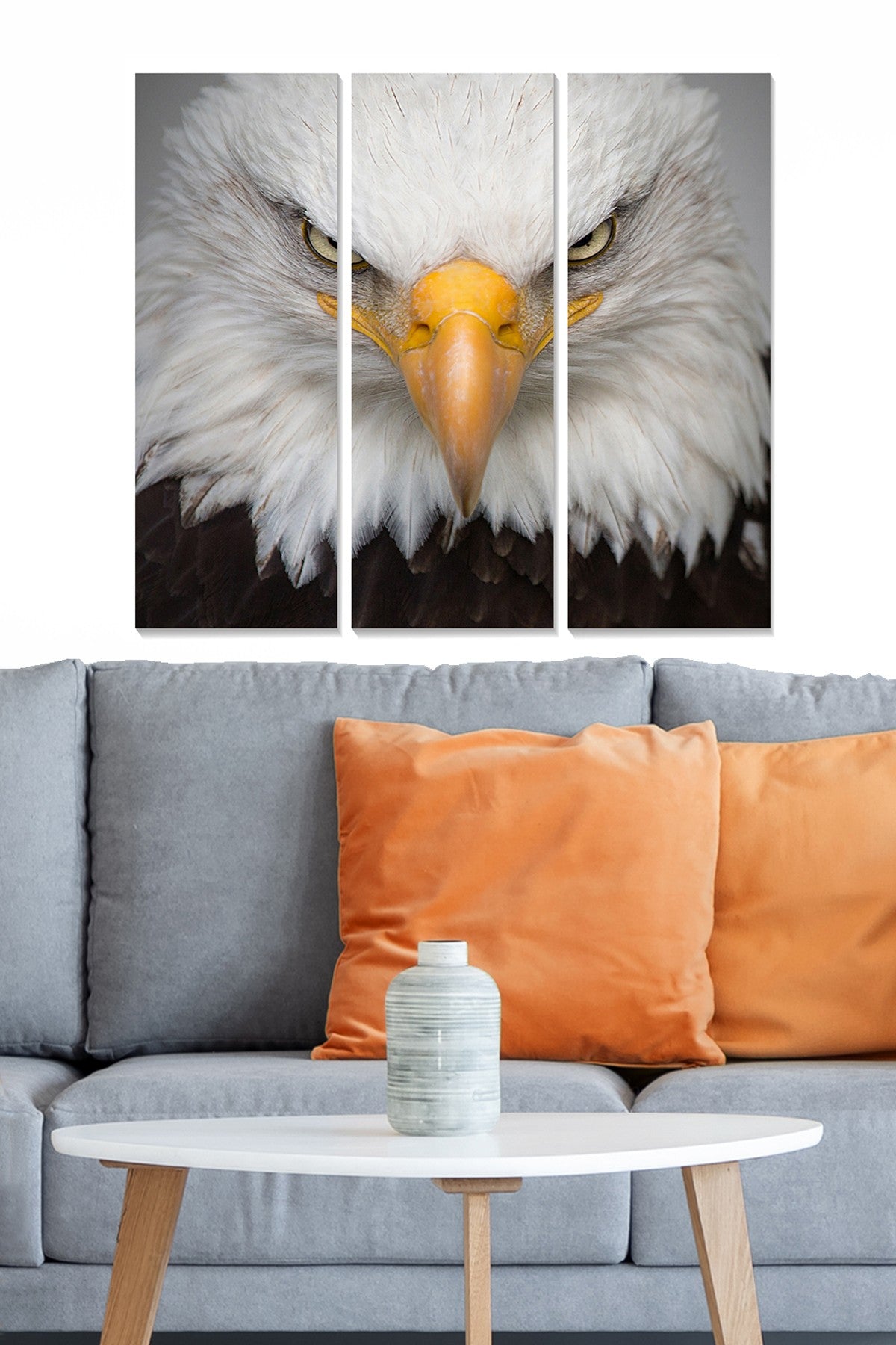 Quadro Decorativo em MDF (Conjunto de 3 Peças) – Multicolor – 20 x 50 cm cada | Total: 70 x 50 cm | MDF 3 mm | Ref. MDF2045655