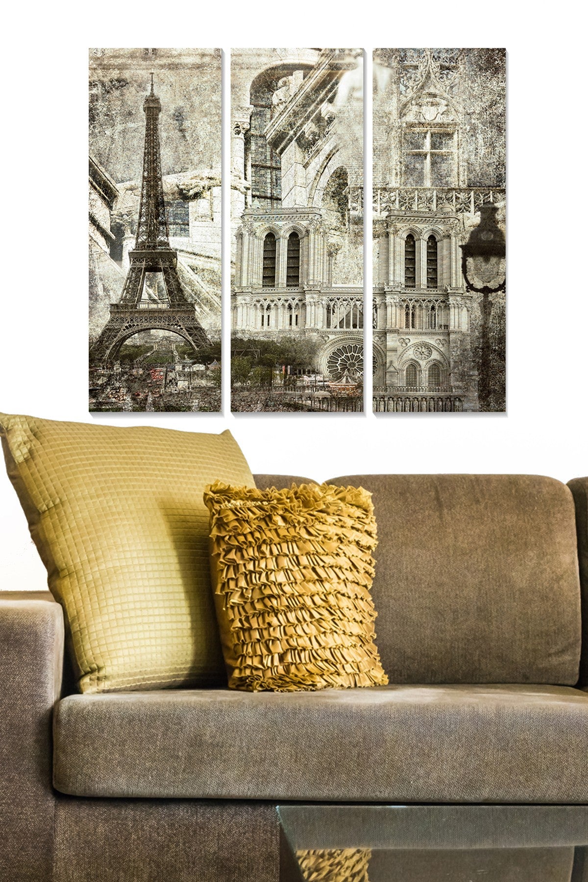 Conjunto de Quadros Decorativos em MDF (3 Peças) Multicolor — 20x50 cm cada, 70x50 cm total, MDF 3 mm (MDF206246539)