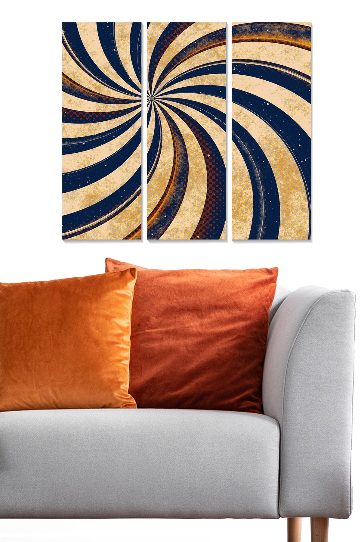 Quadro Decorativo Tríptico em MDF Multicolor – 3 Peças (20 x 50 cm cada), Total 70 x 50 cm, Espessura 3 mm