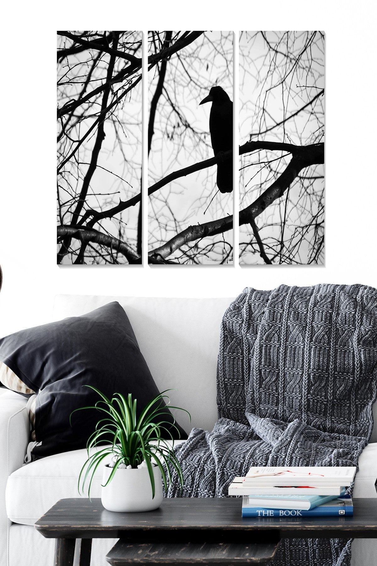 Quadro Decorativo em MDF Multicolor – Conjunto 3 Peças (20x50 cm cada, Total 70x50 cm), Espessura 3 mm | Ref. MDF2071185