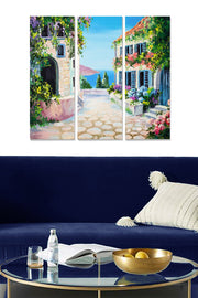 Conjunto de Quadros Decorativos em MDF (3 Peças) – Multicolor – 70 x 50 cm