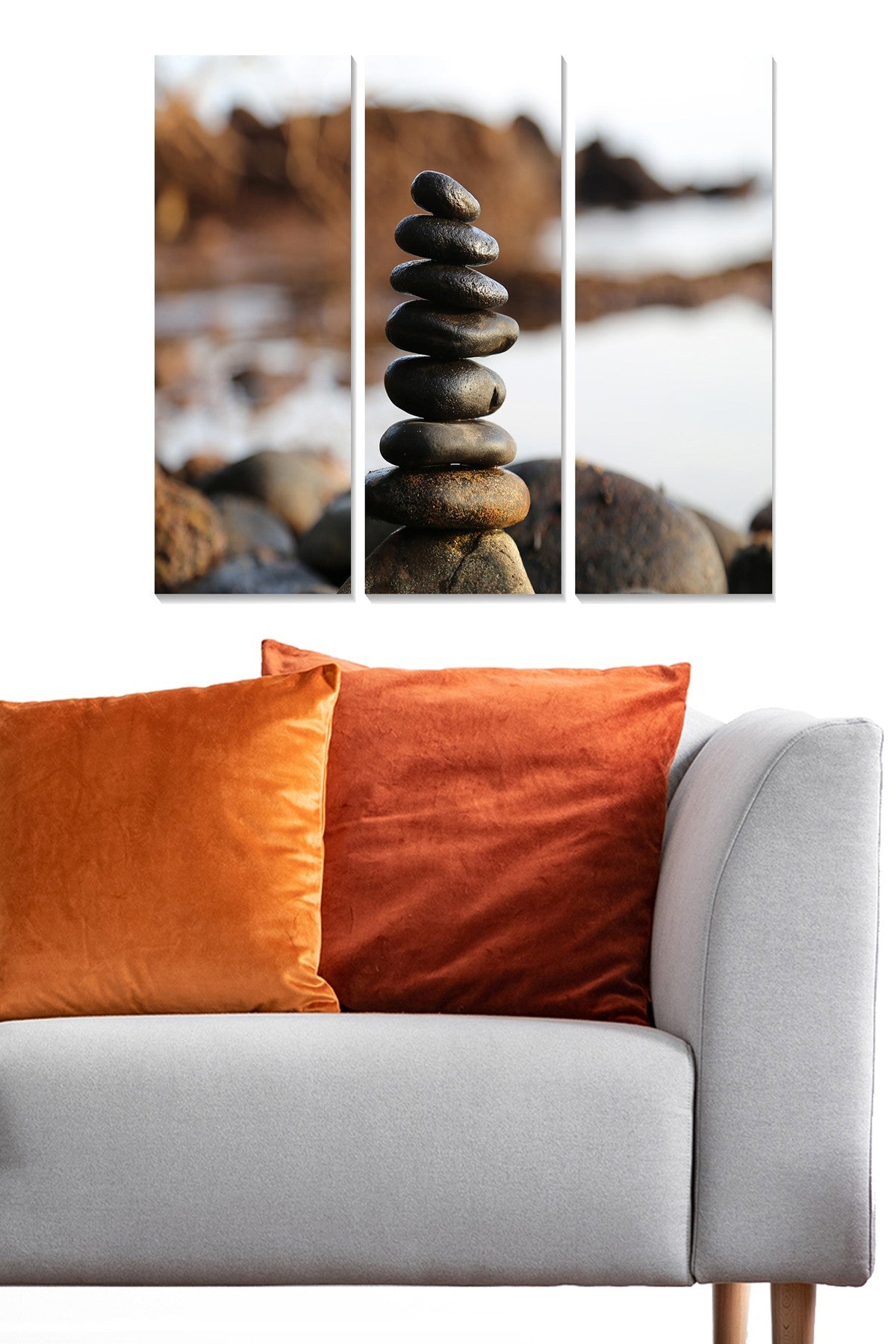 Quadro Decorativo em MDF (3 Peças) Multicolor 70x50 cm – 3x 20x50 cm, Espessura 3 mm