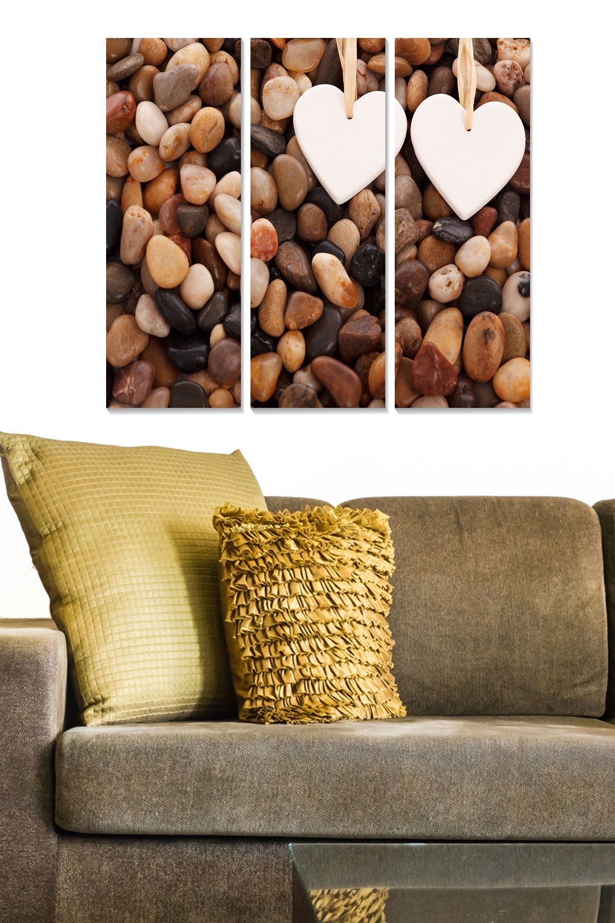 Quadro Decorativo em MDF Multicolor 3 Peças – 20x50 cm cada (total 70x50 cm), 100% MDF 3 mm – MDF20839