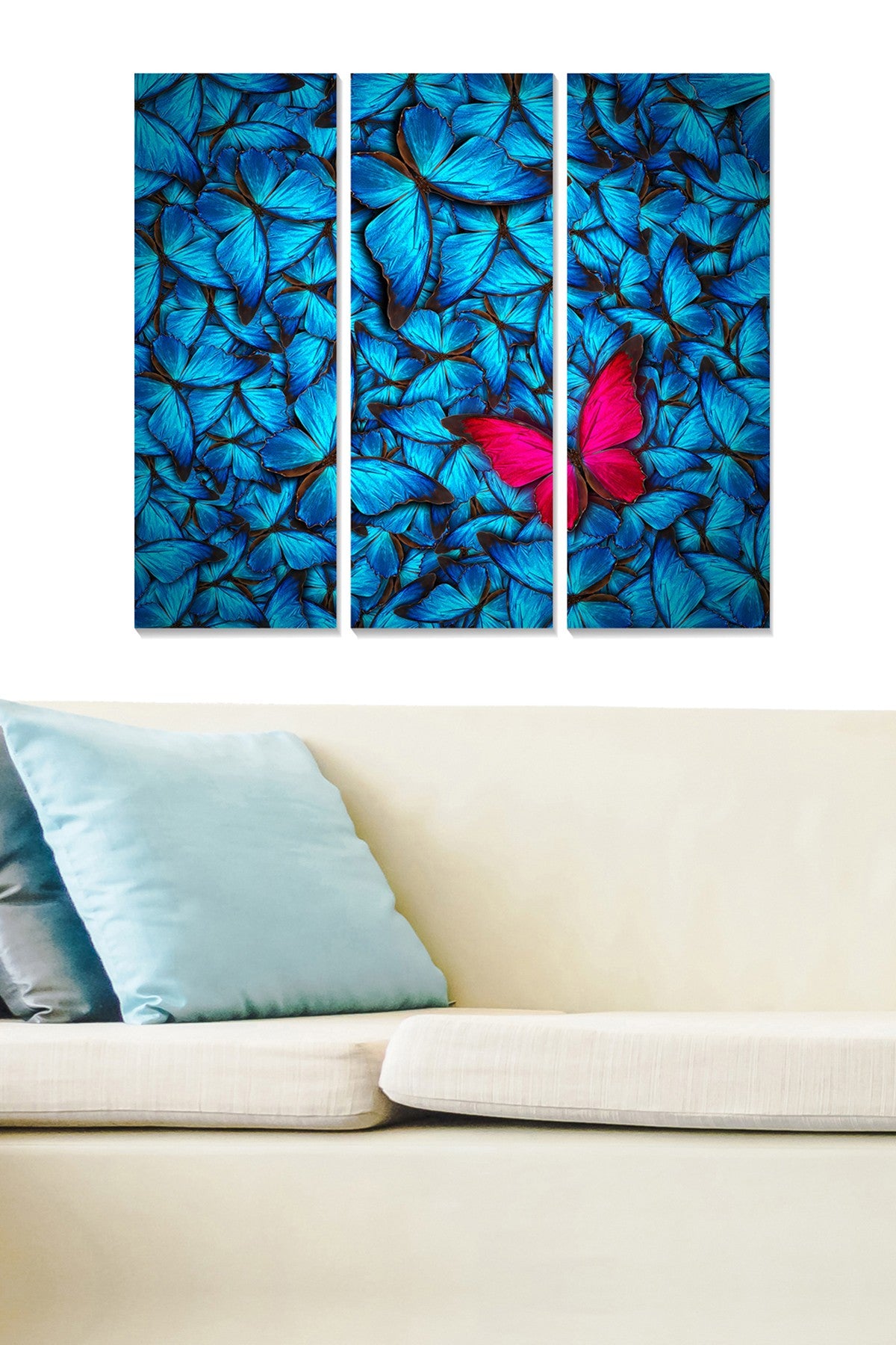Quadro Decorativo em MDF Multicolor – Conjunto de 3 Peças, 70x50 cm