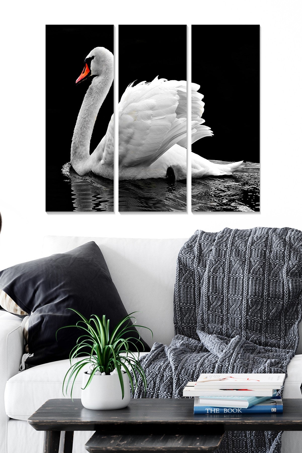 Quadro Decorativo em MDF Multicolor (3 Peças) – 20x50 cm cada, total 70x50 cm