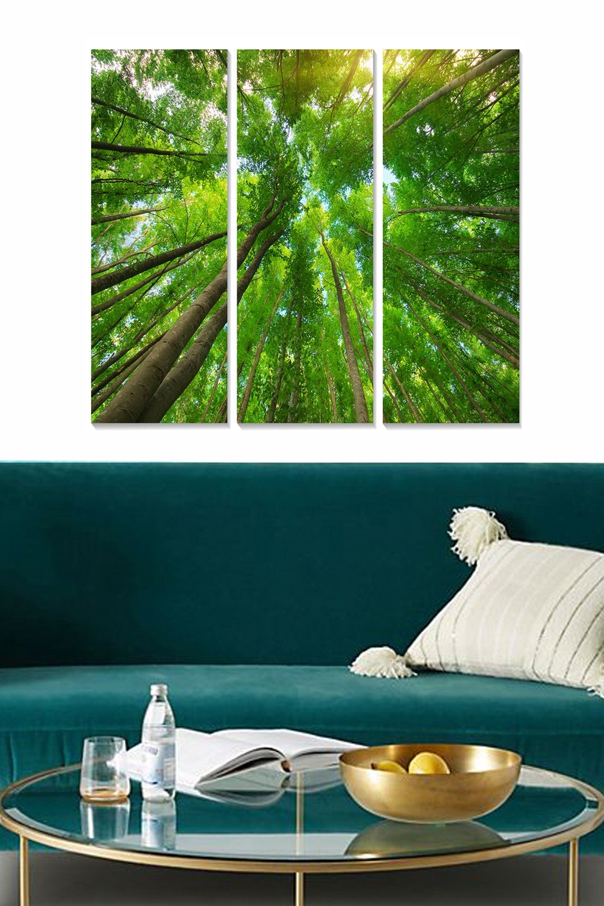 Quadro Decorativo Multicolor em MDF 3 mm (Conjunto de 3 Peças) – 20x50 cm cada, Total 70x50 cm