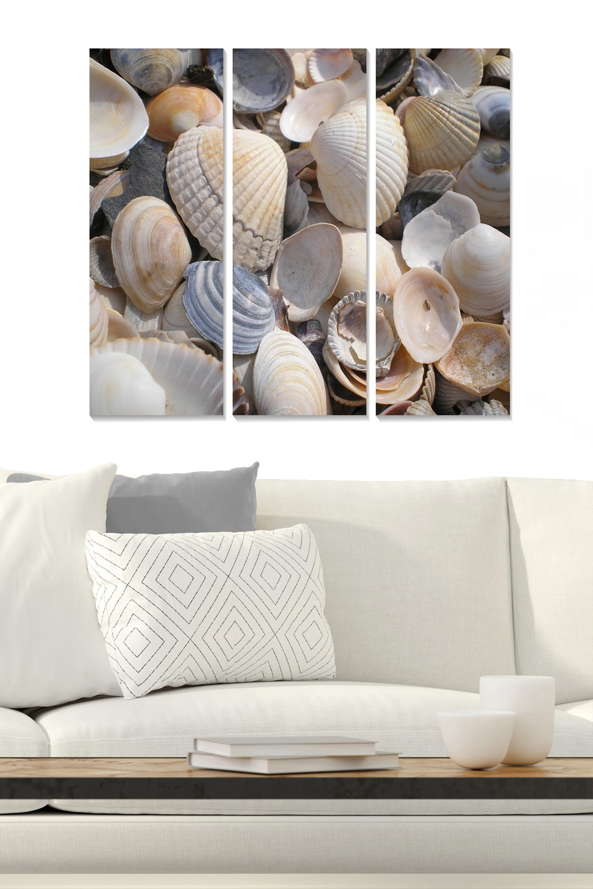 Quadro Decorativo em MDF Multicolor (3 Peças) – 20x50 cm cada, 70x50 cm total, 3 mm de espessura