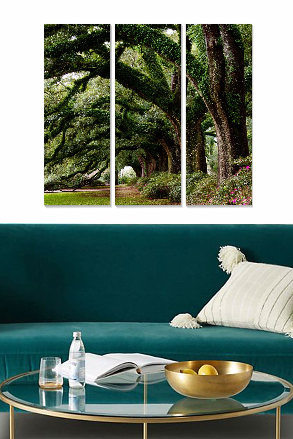 Quadro Decorativo em MDF Multicolor – Conjunto de 3 Peças (20x50 cm cada) – Tamanho Total 70x50 cm, Espessura 3 mm