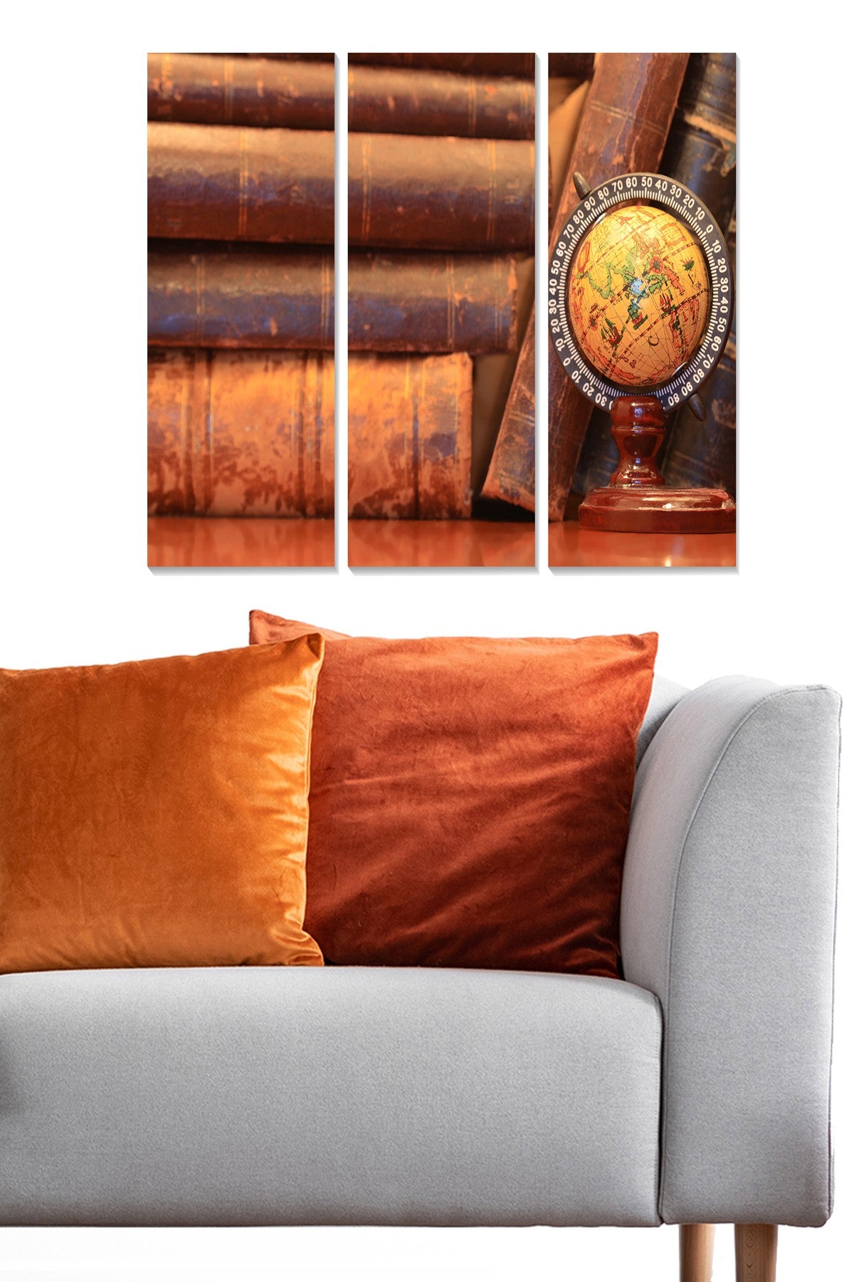 Quadro Decorativo em MDF Multicolor (3 Peças) – Total 70 x 50 cm, 20 x 50 cm cada, espessura 3 mm