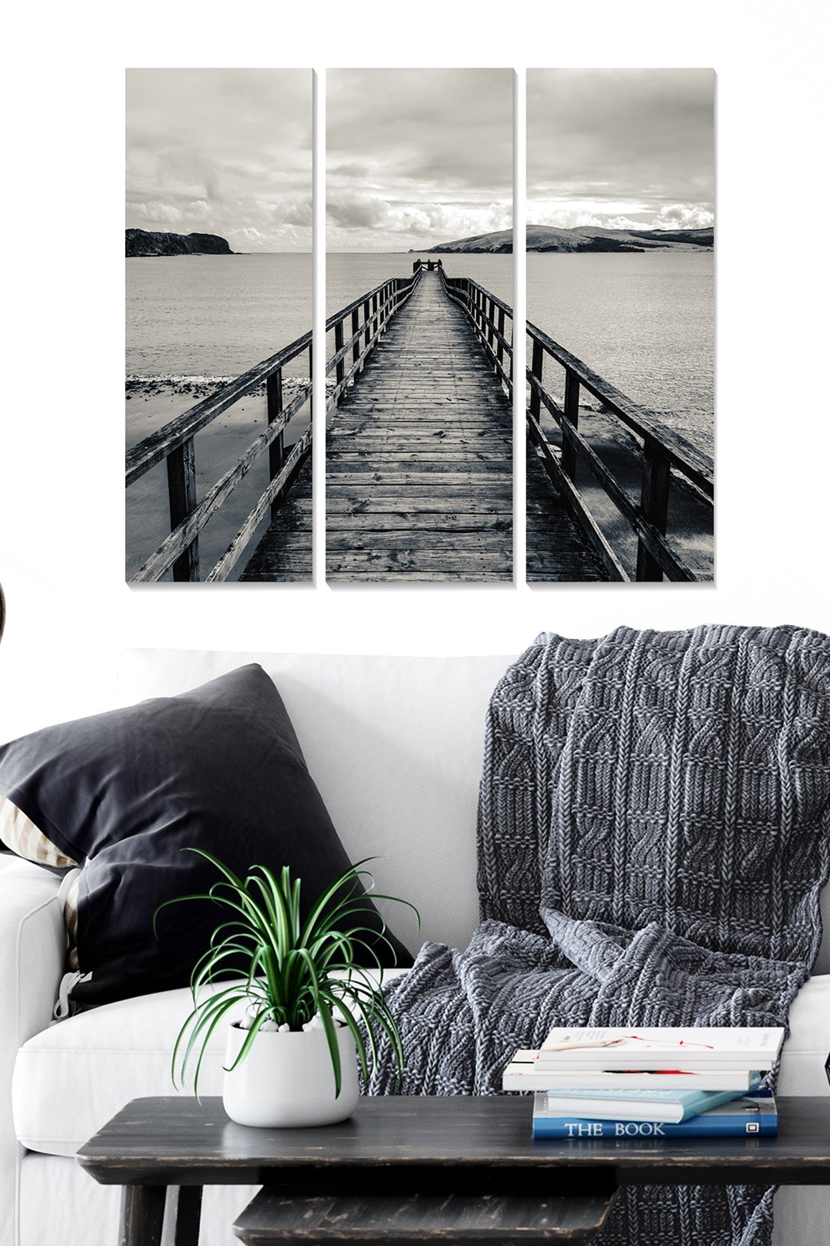 Conjunto de Quadros Decorativos MDF Multicolor (3 Peças) – 70x50 cm Total, 3 mm