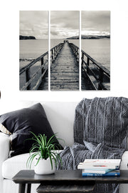 Conjunto de Quadros Decorativos MDF Multicolor (3 Peças) – 70x50 cm Total, 3 mm