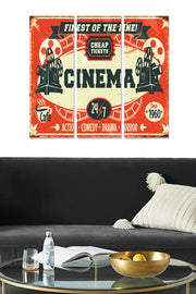 Quadros Decorativos em MDF Multicolor (Conjunto de 3) – 20x50 cm cada, 70x50 cm total, 3 mm