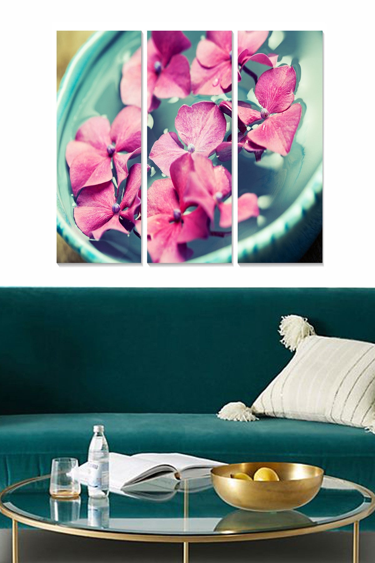 Conjunto de Quadros Decorativos em MDF Multicolor – 3 Peças 70x50 cm (cada 20x50 cm, 3 mm)