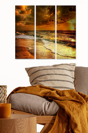 Conjunto de Quadros Decorativos em MDF (3 Peças) — Multicolor, 20 x 50 cm cada, Espessura 3 mm, Tamanho total 70 x 50 cm