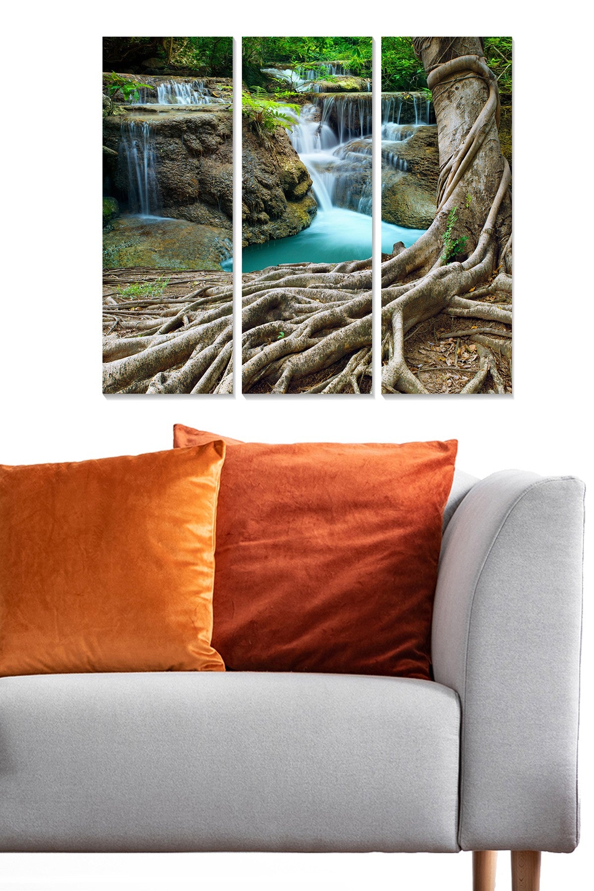 Quadro Decorativo 100% MDF Multicolor – Conjunto de 3 Peças, 20 x 50 cm cada (70 x 50 cm total), Espessura 3 mm