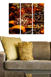 Quadro Decorativo em MDF (3 Peças) Multicolor – 70 x 50 cm, Espessura 3 mm