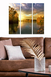 Quadro Decorativo em MDF Multicolor – Tríptico 3 Peças (20x50 cm cada, 70x50 cm total) MDF219972